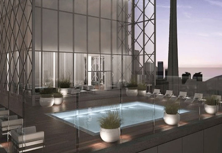 400 King West Condos, Rooftop Pool Early Rendering