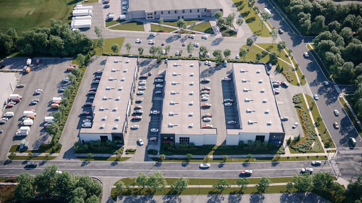 Stouffville parking front view