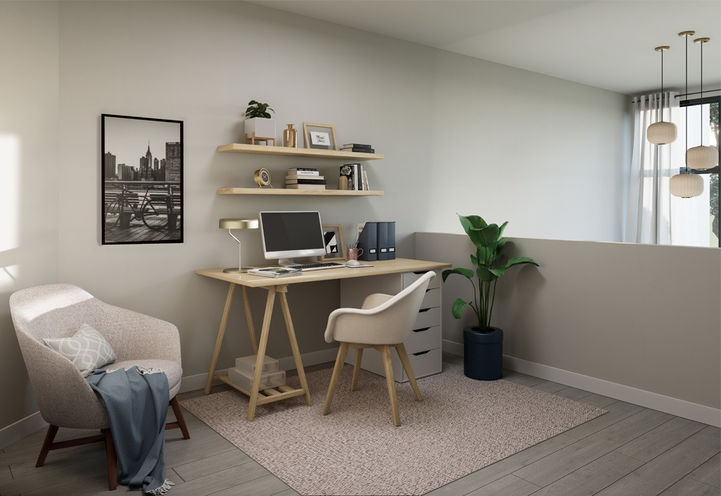 The Markdale Towns Open Concept Main Level Dining & Living Space