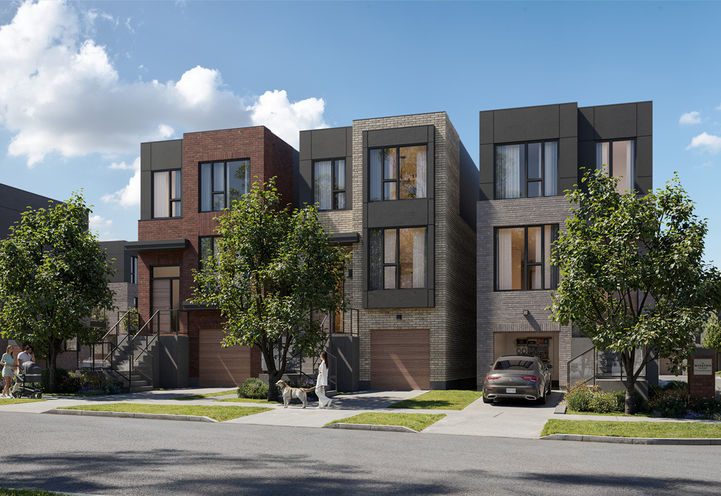The Winston Collection Street Front View of Detached Models
