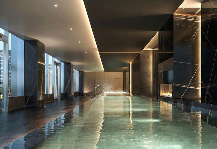 Indoor/Outdoor Pool at 11 YV Condos