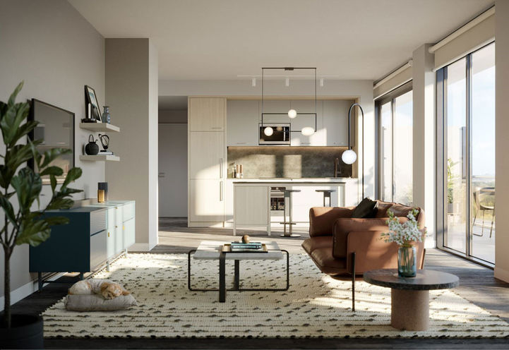 Penthouse Living Room Suite at 11YV Condos