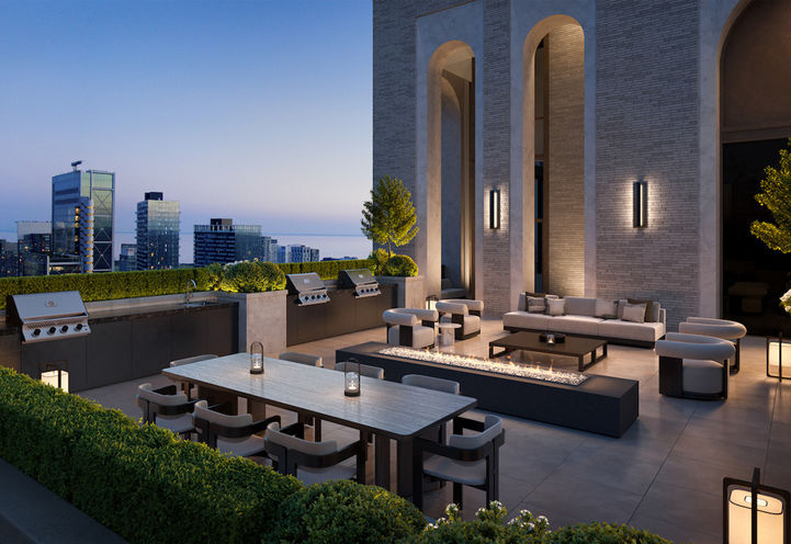 101 Spadina Condos Skyline View of Upper Level Exteriors