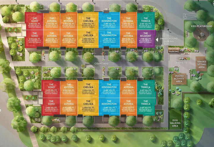 Eleven Altamont Towns Unit Site Map