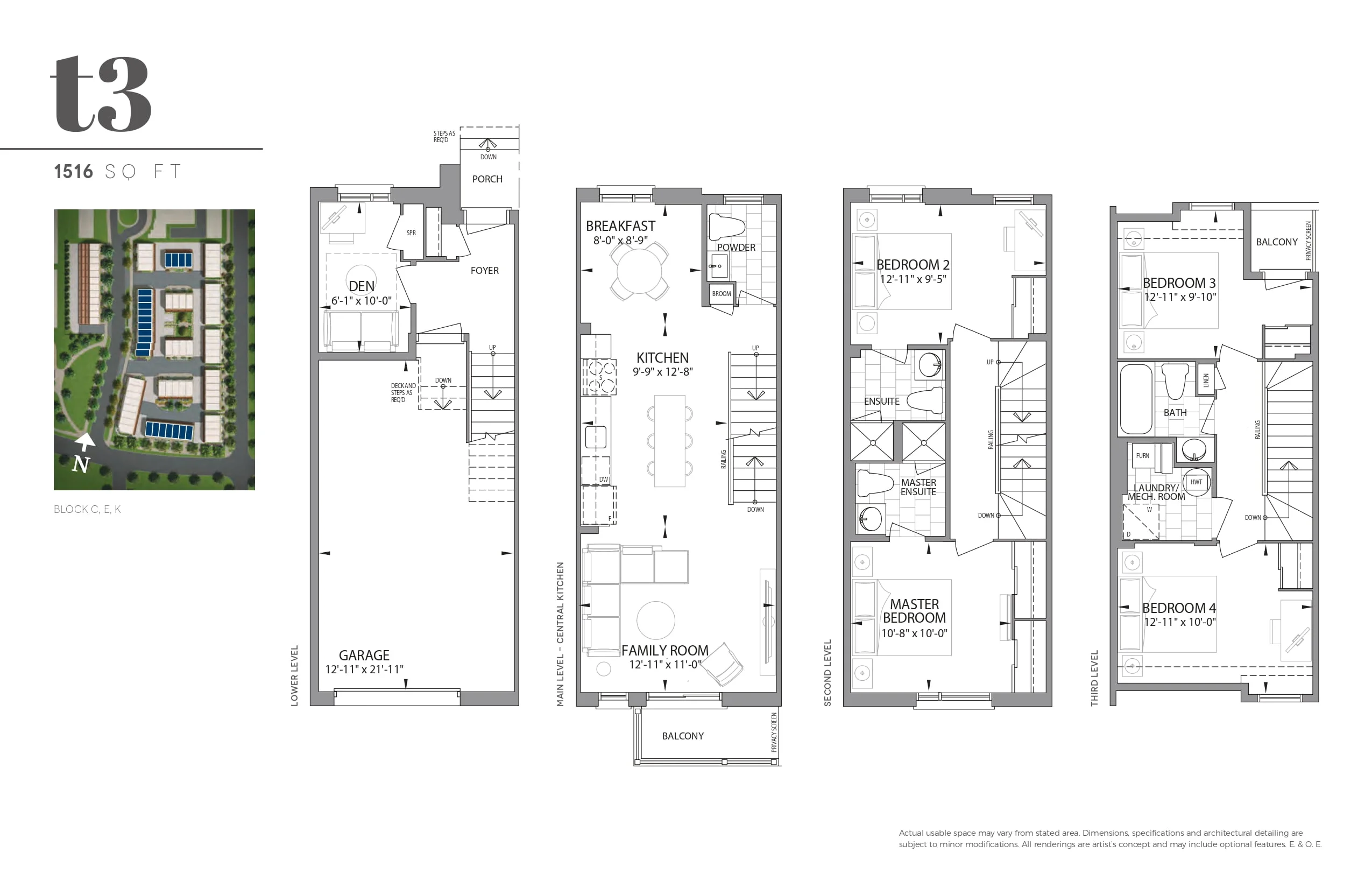 Bartley Towns Floor Plans