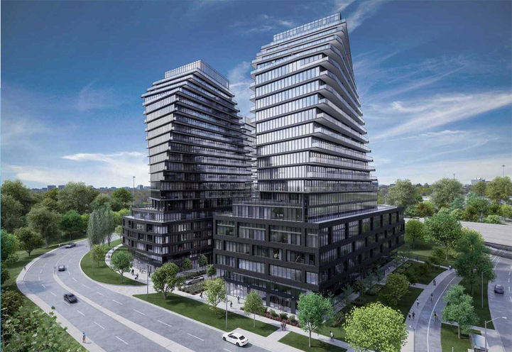 The 9Hundred Condos 黄昏塔楼外景
