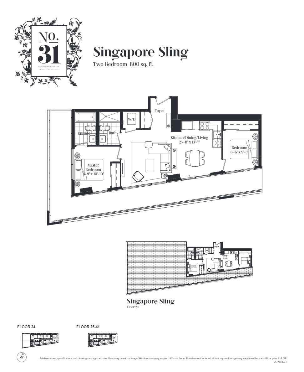 Floor plan of Singapore Sling