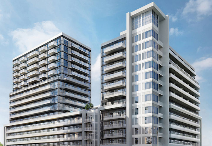 The Highmark Condos Streetscape View of Lower Level Exteriors
