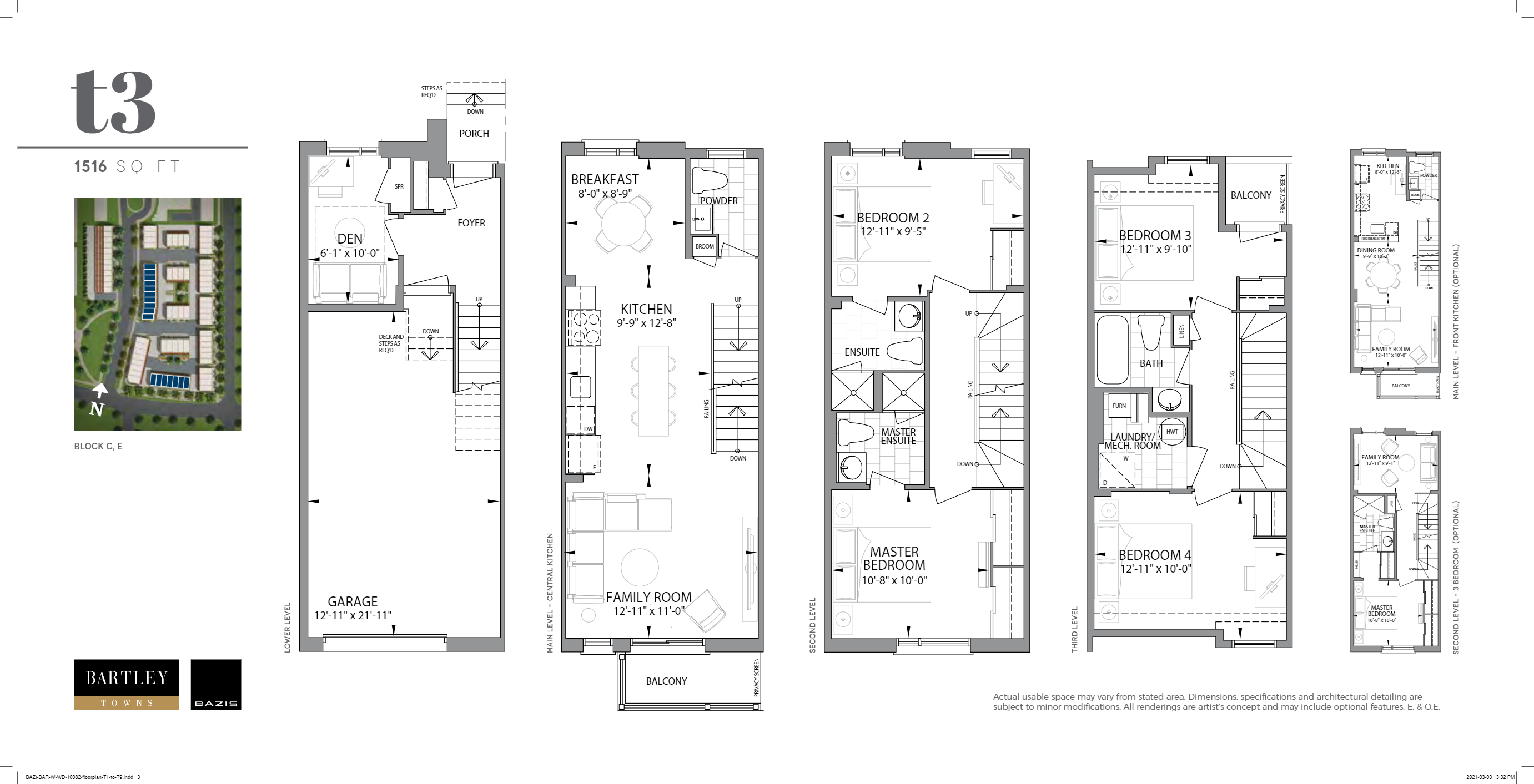 Floor plan of T3