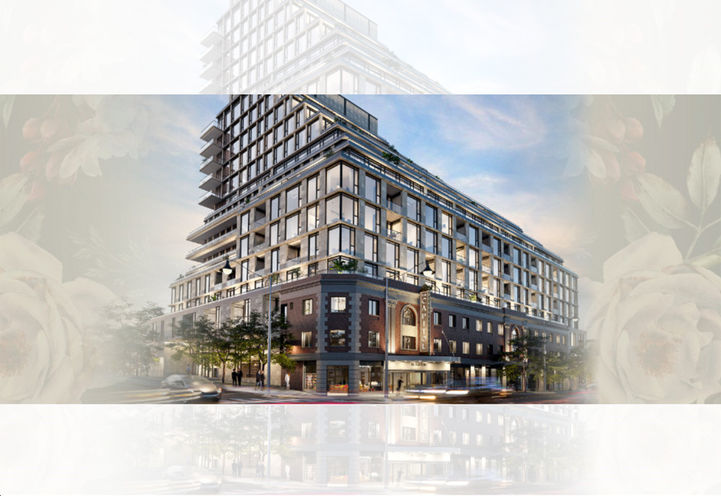 Looking East to The Capitol Residences Early Design