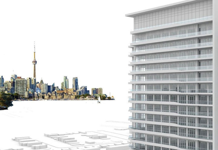 Aerial Overview of the Proposed Future Site at 34 Southport Condos