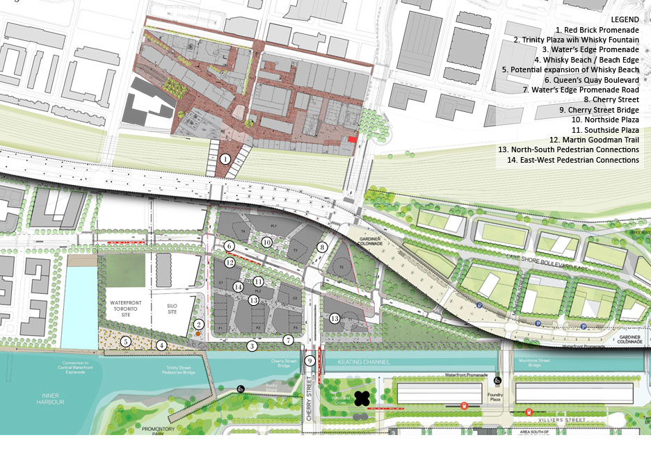 Public Realm plan, December 2016, image via submission to the City of Toronto