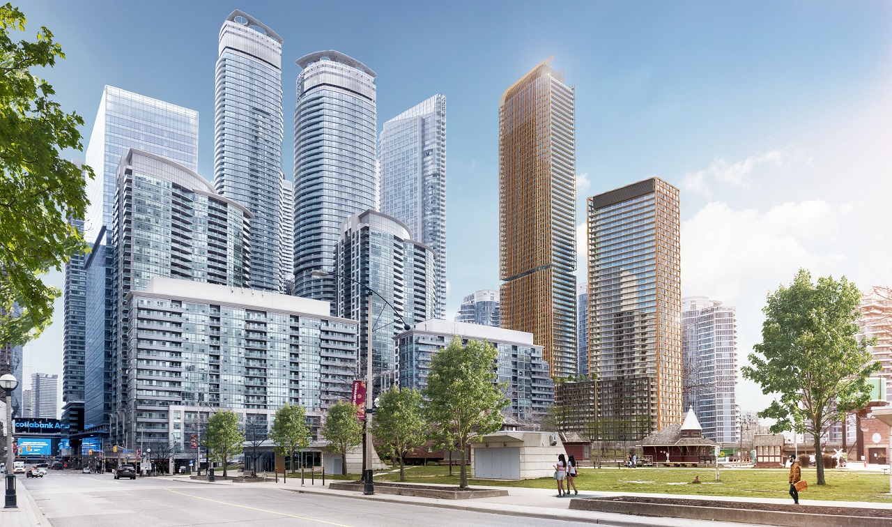 Q Tower, designed by Wallman Architects for Lifetime Developments and Diamond Corp