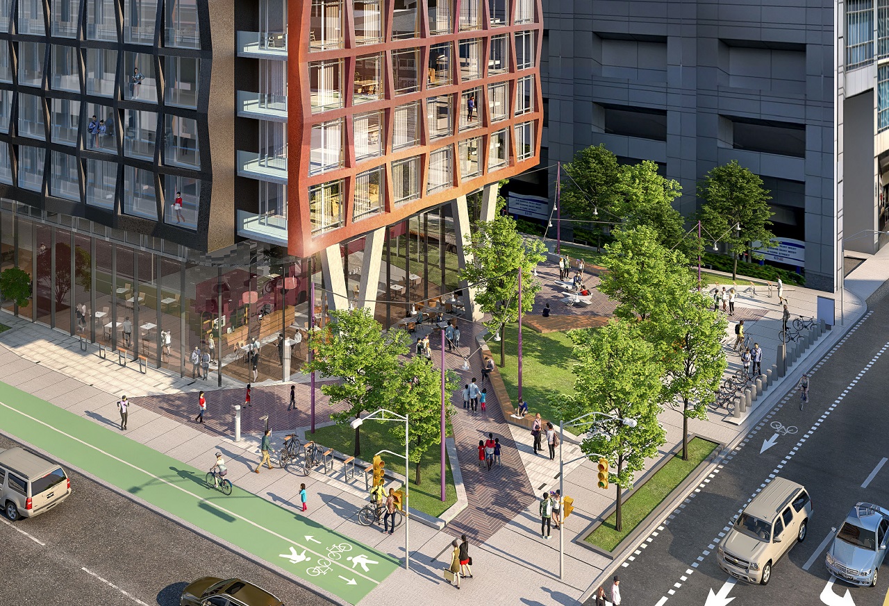 Q Tower, designed by Wallman Architects for Lifetime Developments and Diamond Corp