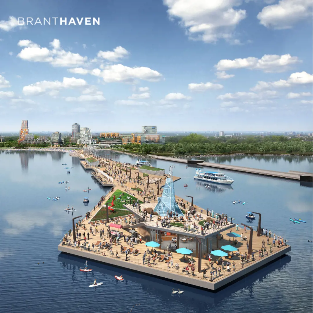 Exterior photo of Birch Condos & Towns at Lakeview Village