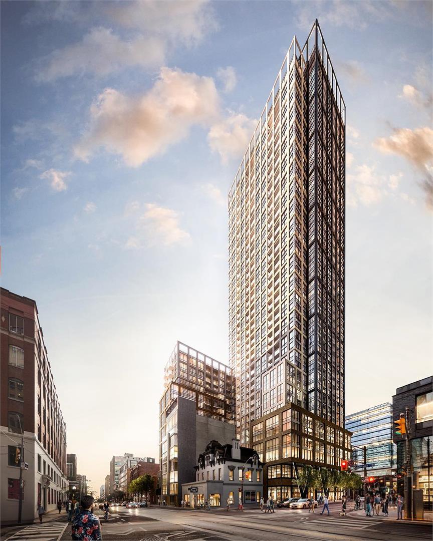 Exterior photo of Peter & Adelaide Condos