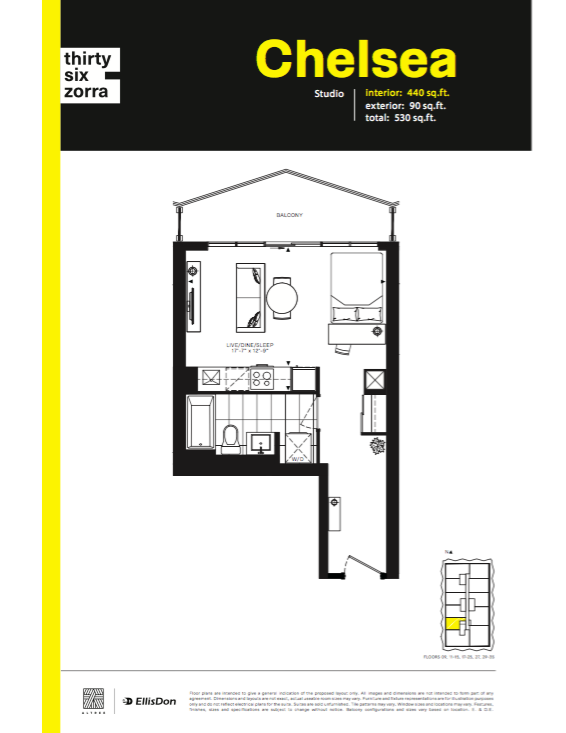 Floor plan of Chelsea