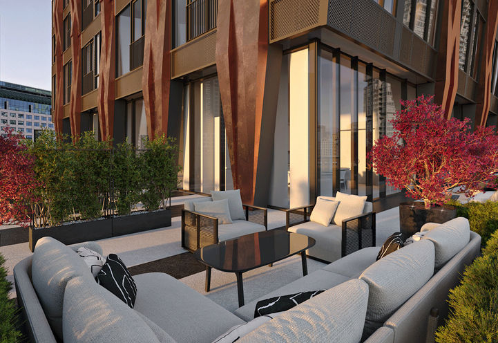 Natasha Residences Exterior Podium View