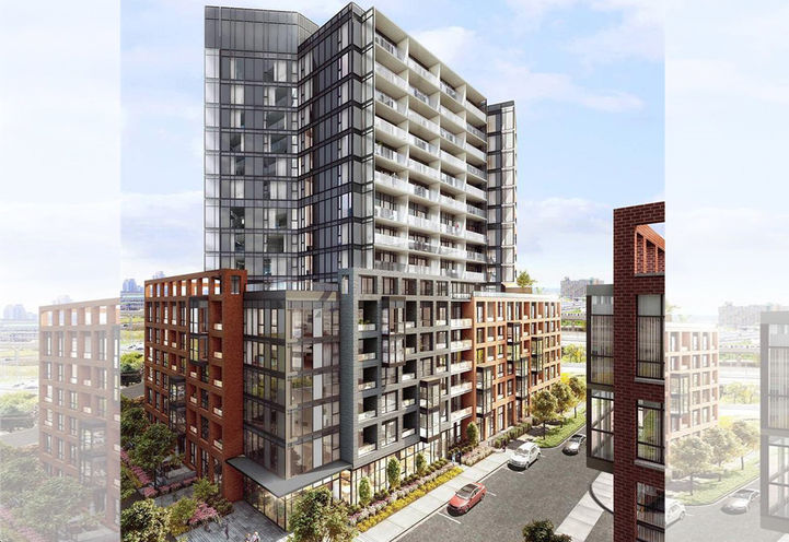 Express Condos 2 Looking to Outdoor Amenity Space and Subway Entrance