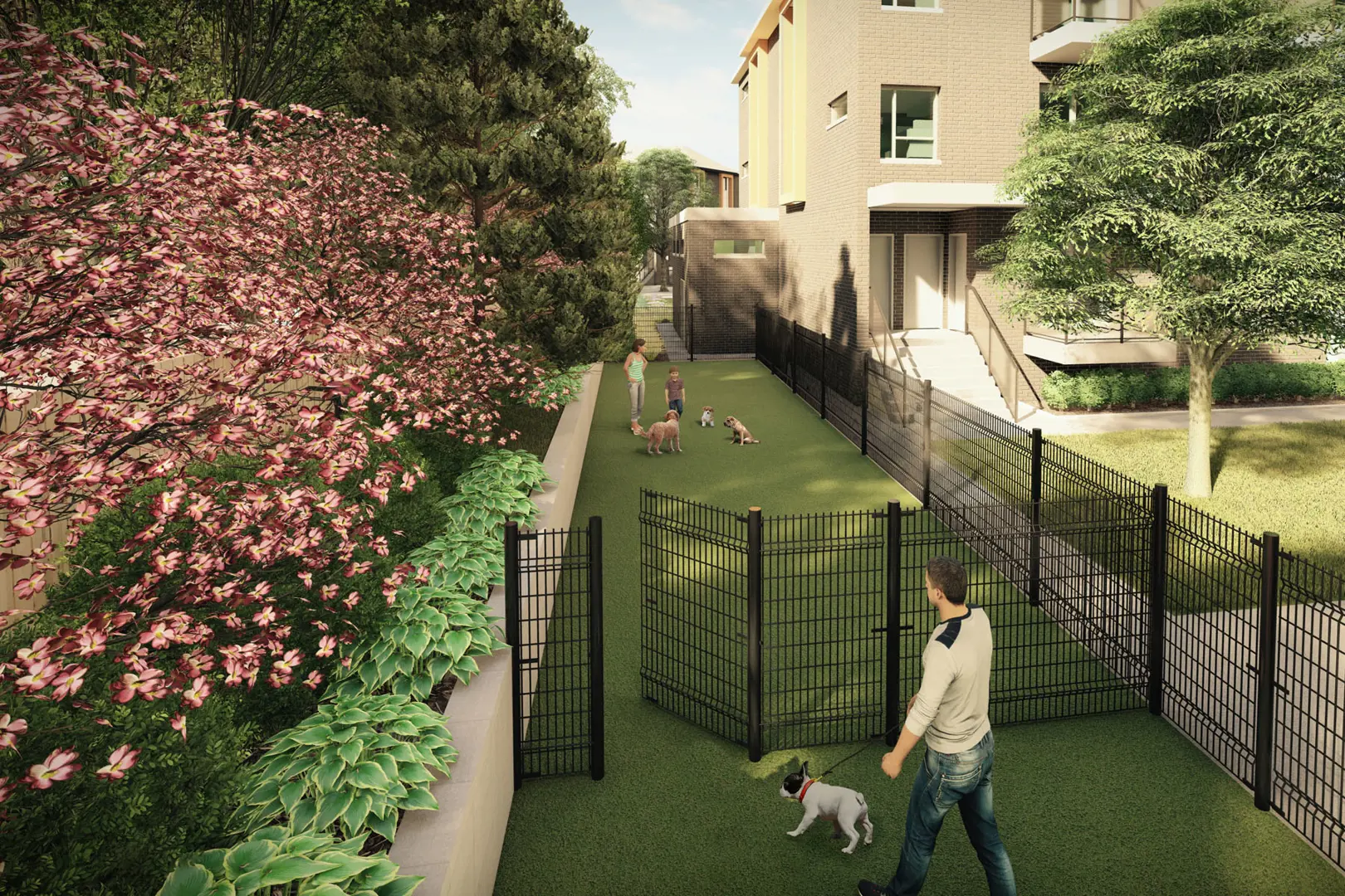Exterior photo of East Station Townhomes