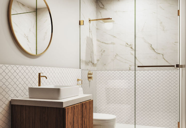 Bathroom at Distrikt Trailside Towns