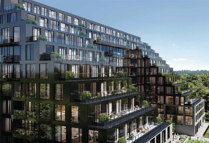 Wilson West Condos 露台外观