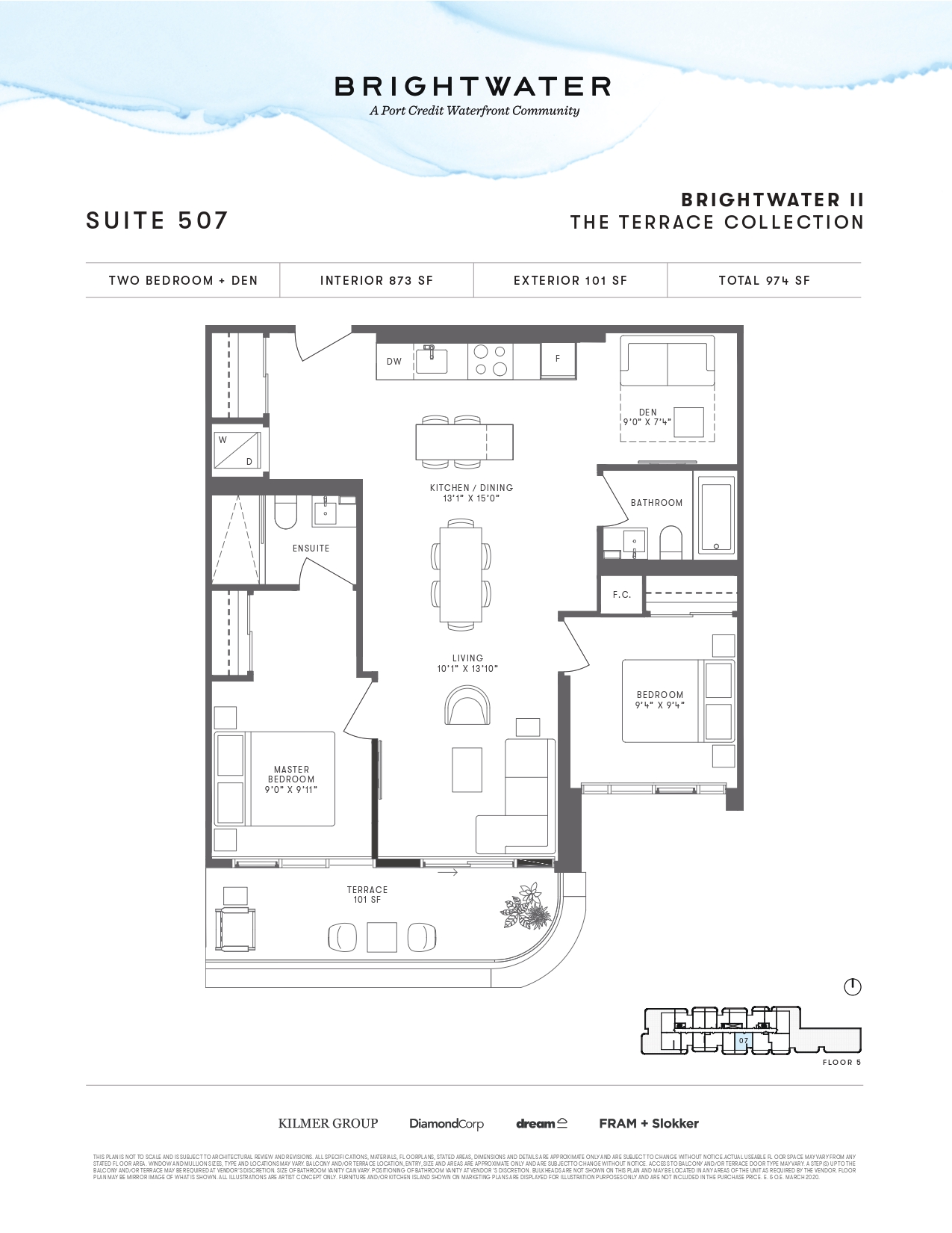 Floor plan of 507