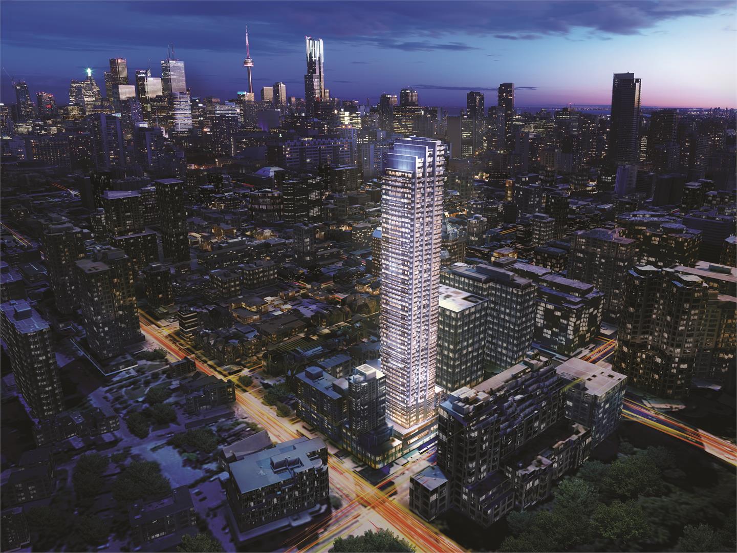 Exterior photo of The Rosedale on Bloor Condos