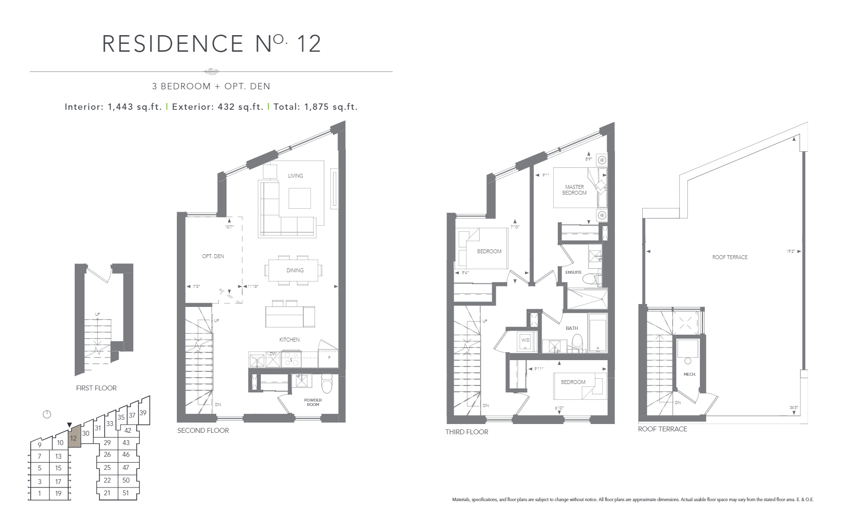 Floor plan of No. 12