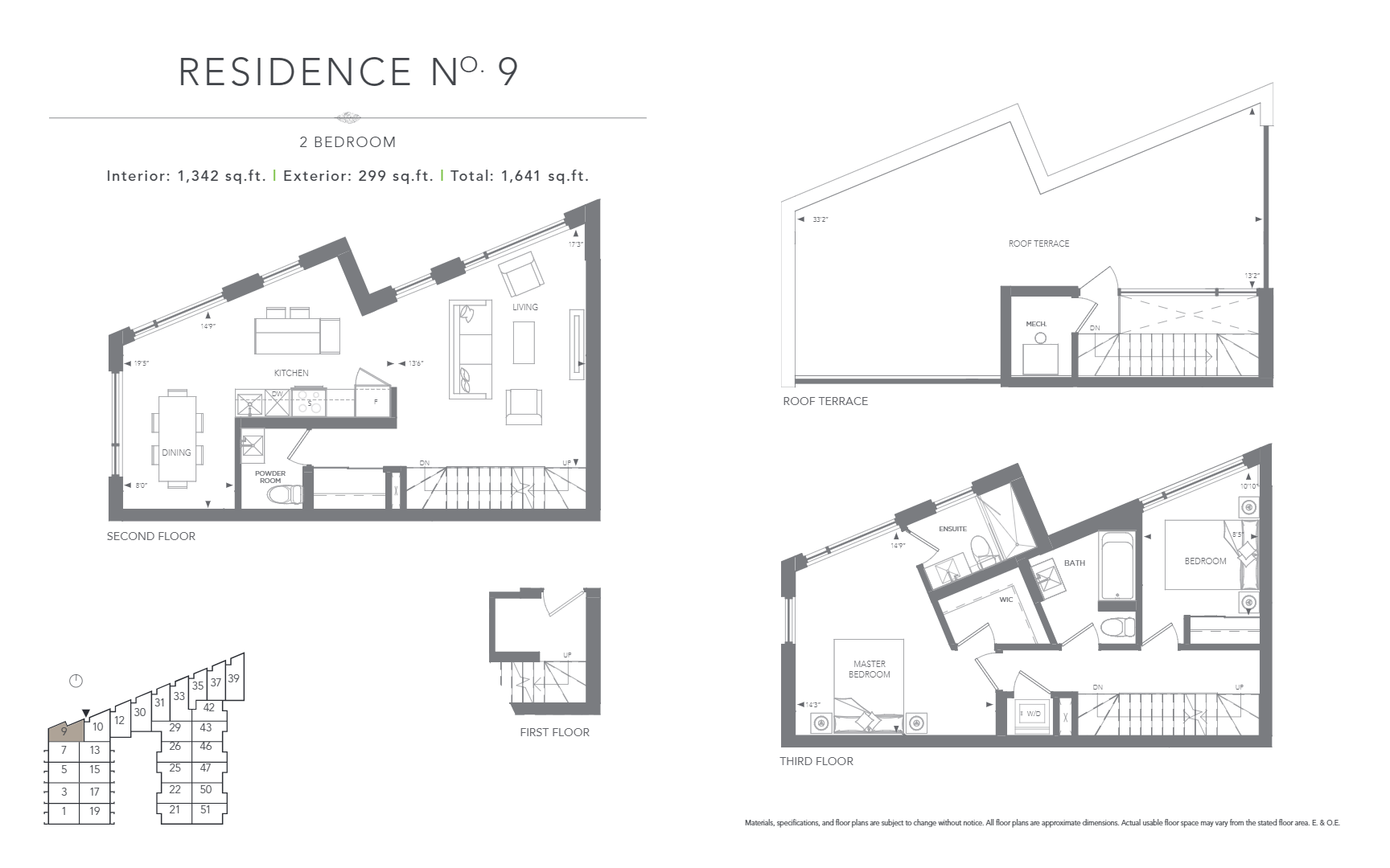 Floor plan of No. 9