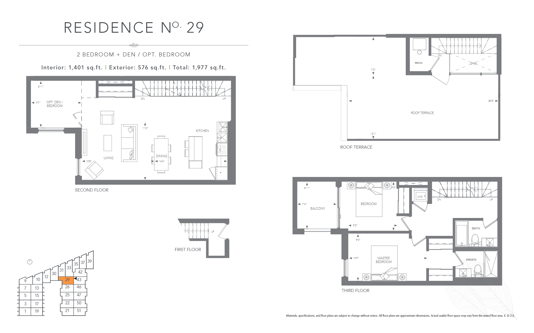 Floor plan of No. 29