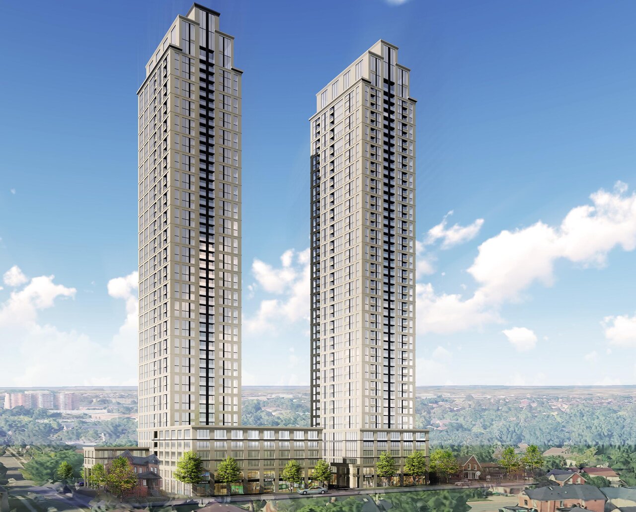 Bristol Place, Brampton, designed by Graziani + Corazza Architects for Solmar Development Corporation 