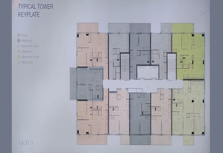 AKRA Condos Transit Map