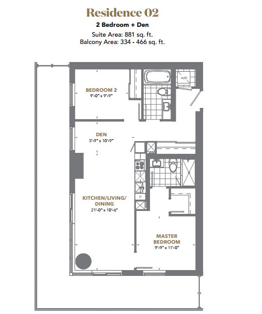 Floor plan of Residence 2