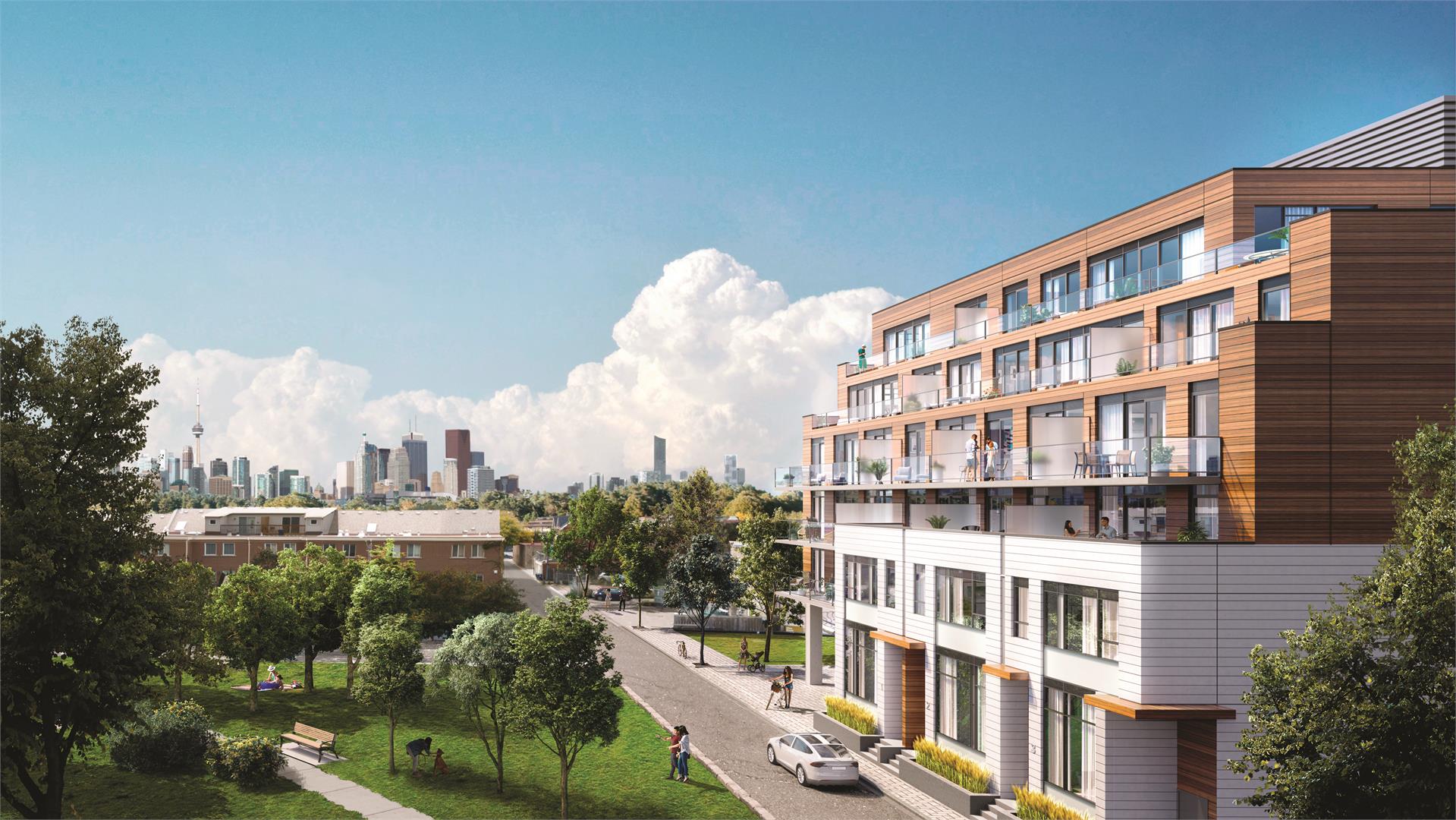 Exterior photo of The Poet Condos