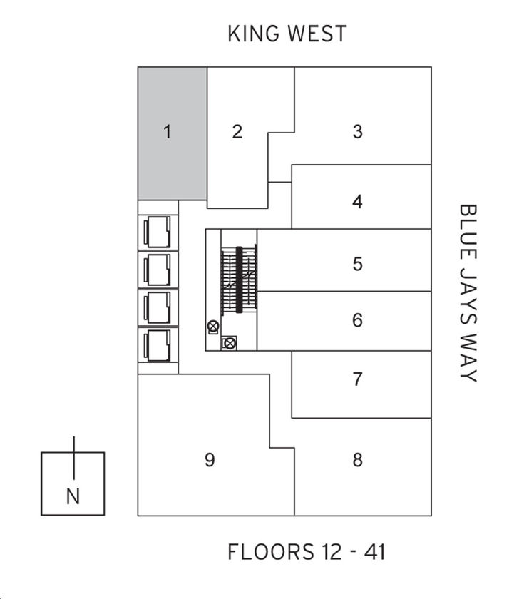 357 King West Condos _01 Key Plan