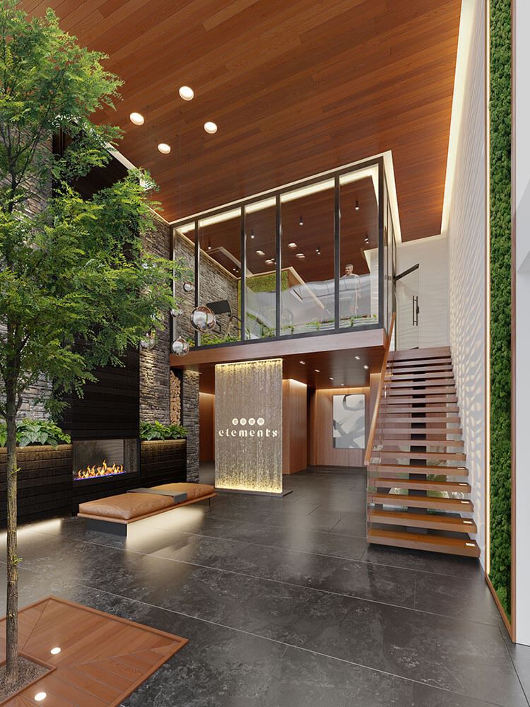 Interior photo of Elements Condominiums
