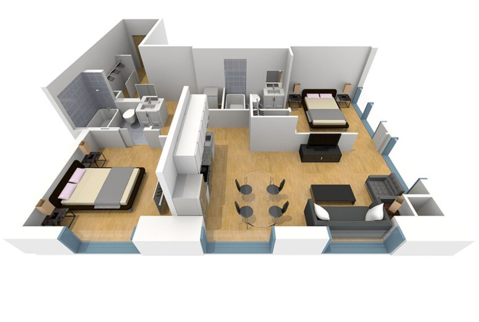 Floor plan of Residence Four