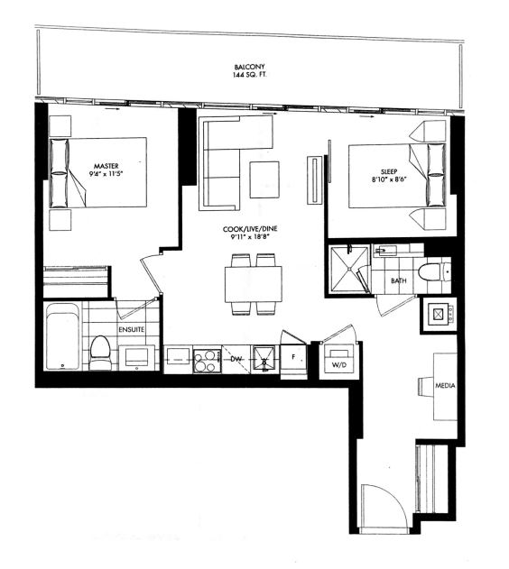 Floor plan of E-01