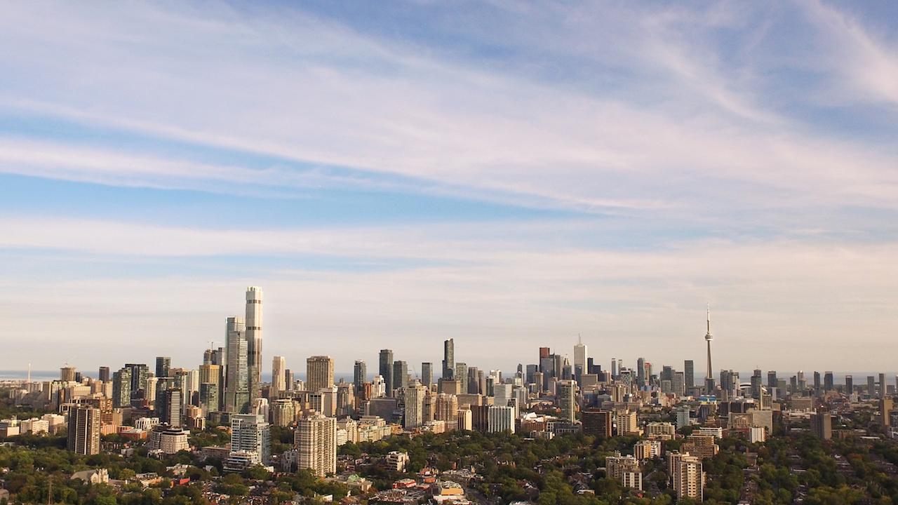 Looking west to The One, 94-storey version by Foster + Partners and Core Architects for Mizrahi Developments