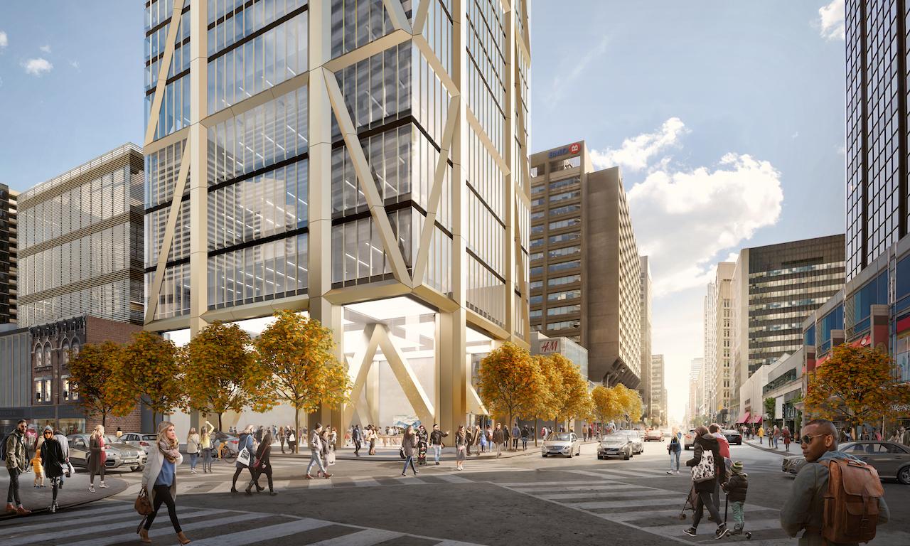 Looking west to The One, 94-storey version by Foster + Partners and Core Architects for Mizrahi Developments