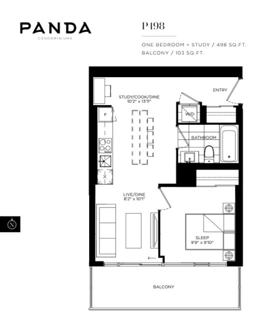 Floor plan of P498 Study