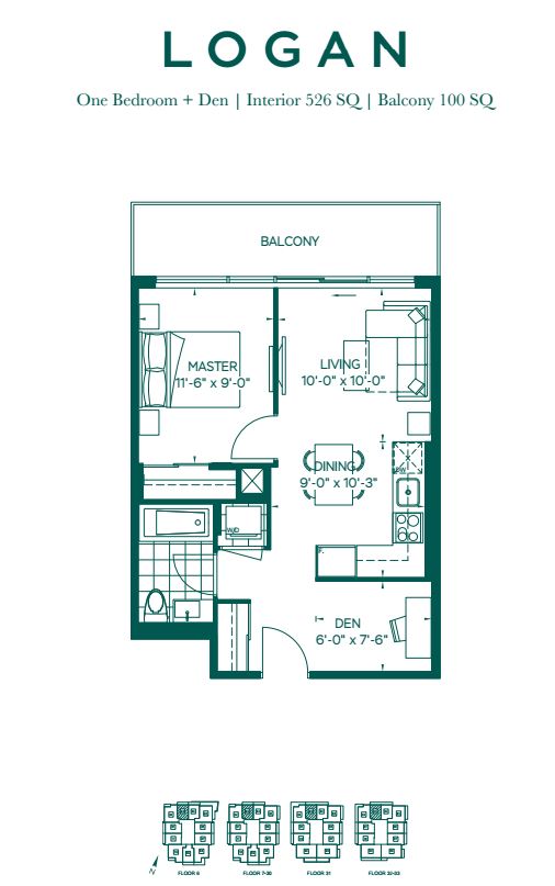 Floor plan of Logan