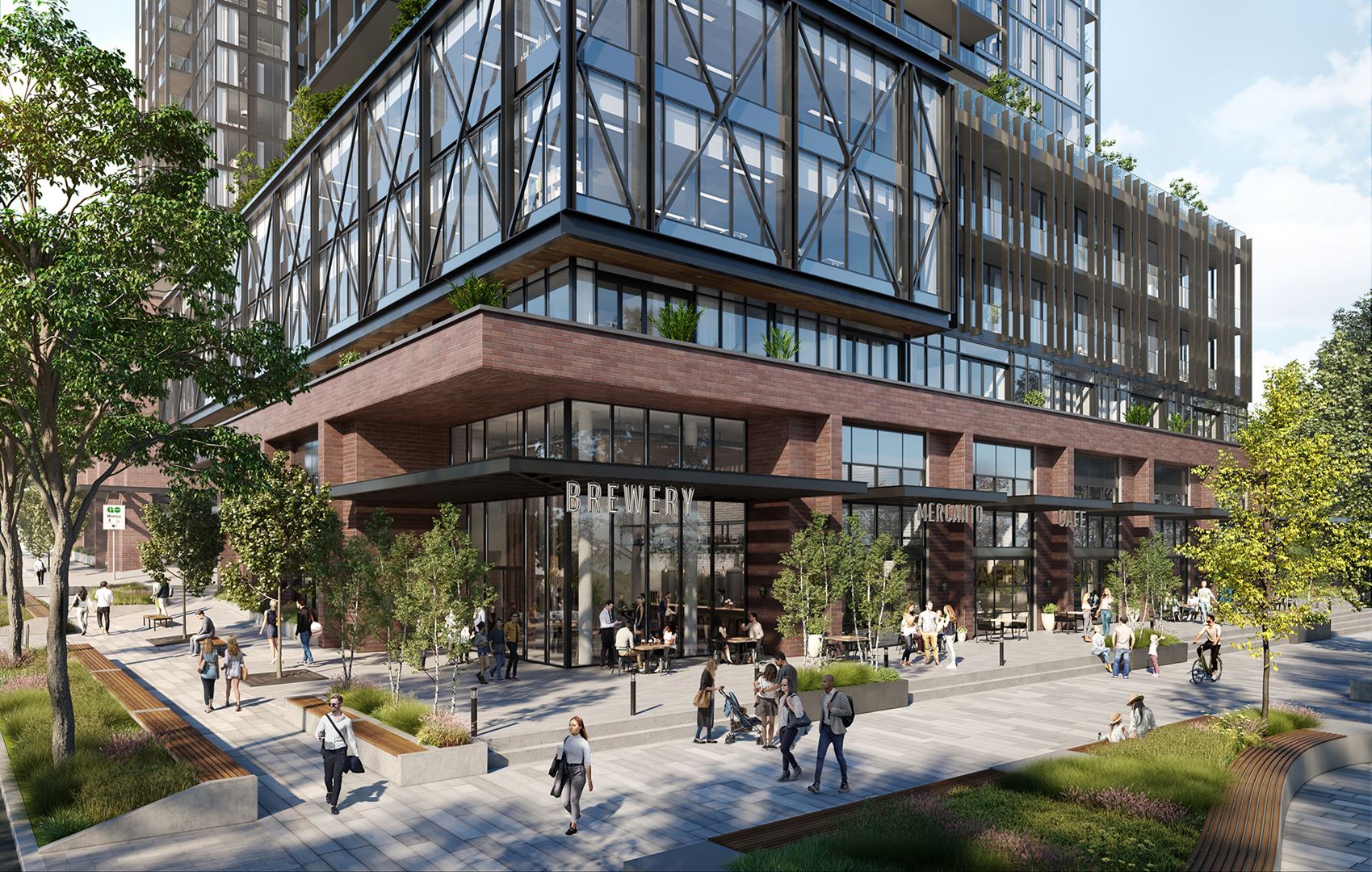 Exterior photo of The Buckingham at Grand Central Mimico