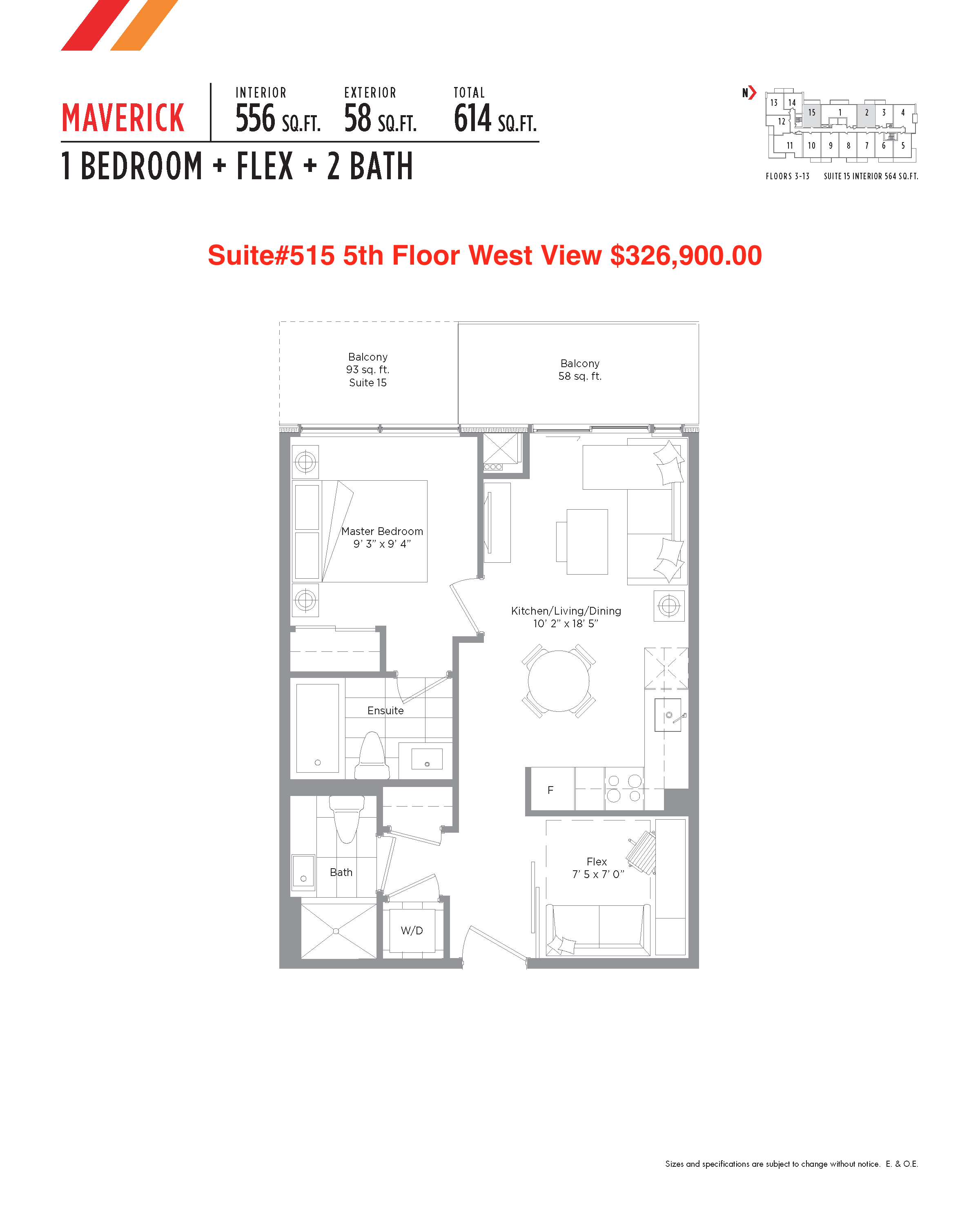 Floor plan of 515