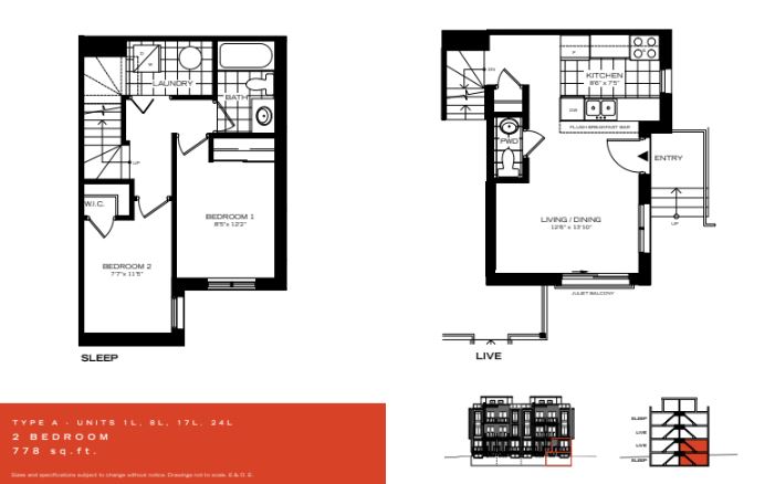 Floor plan of A