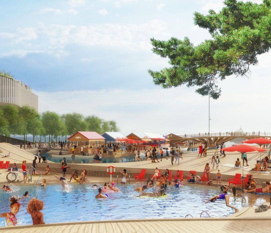 Parliament Slip, Toronto, designed by West 8 and DTAH for Waterfront Toronto
