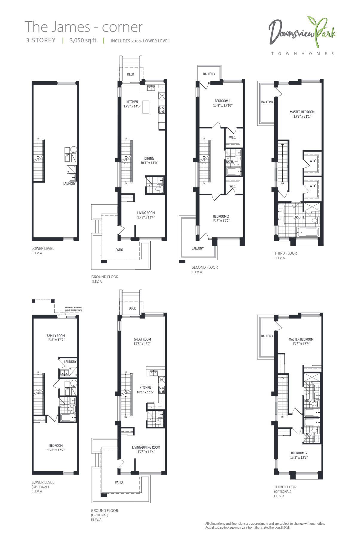 Floor plan of The James - Corner