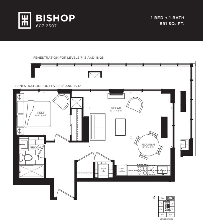 Floor plan of Bishop