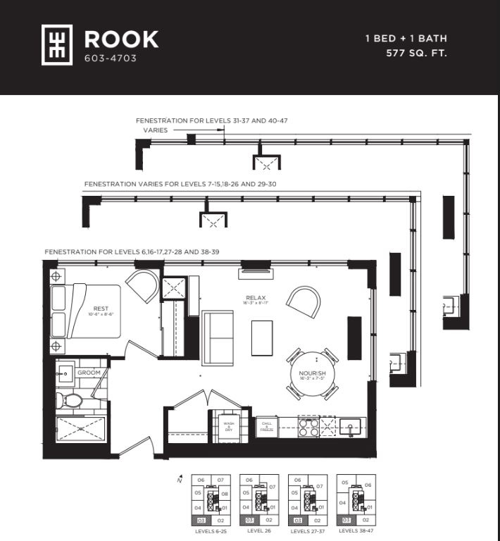 Floor plan of Rook